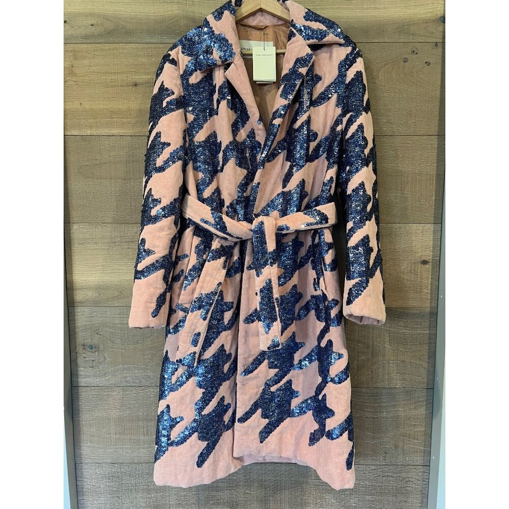 DRIES VAN NOTENBelted sequin-embellished cotton-blend terry coat Size IT 38/ US - Picture 5 of 15